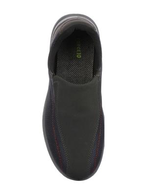 grey mesh slip on casual shoes - 16096694 - Standard Image - 4