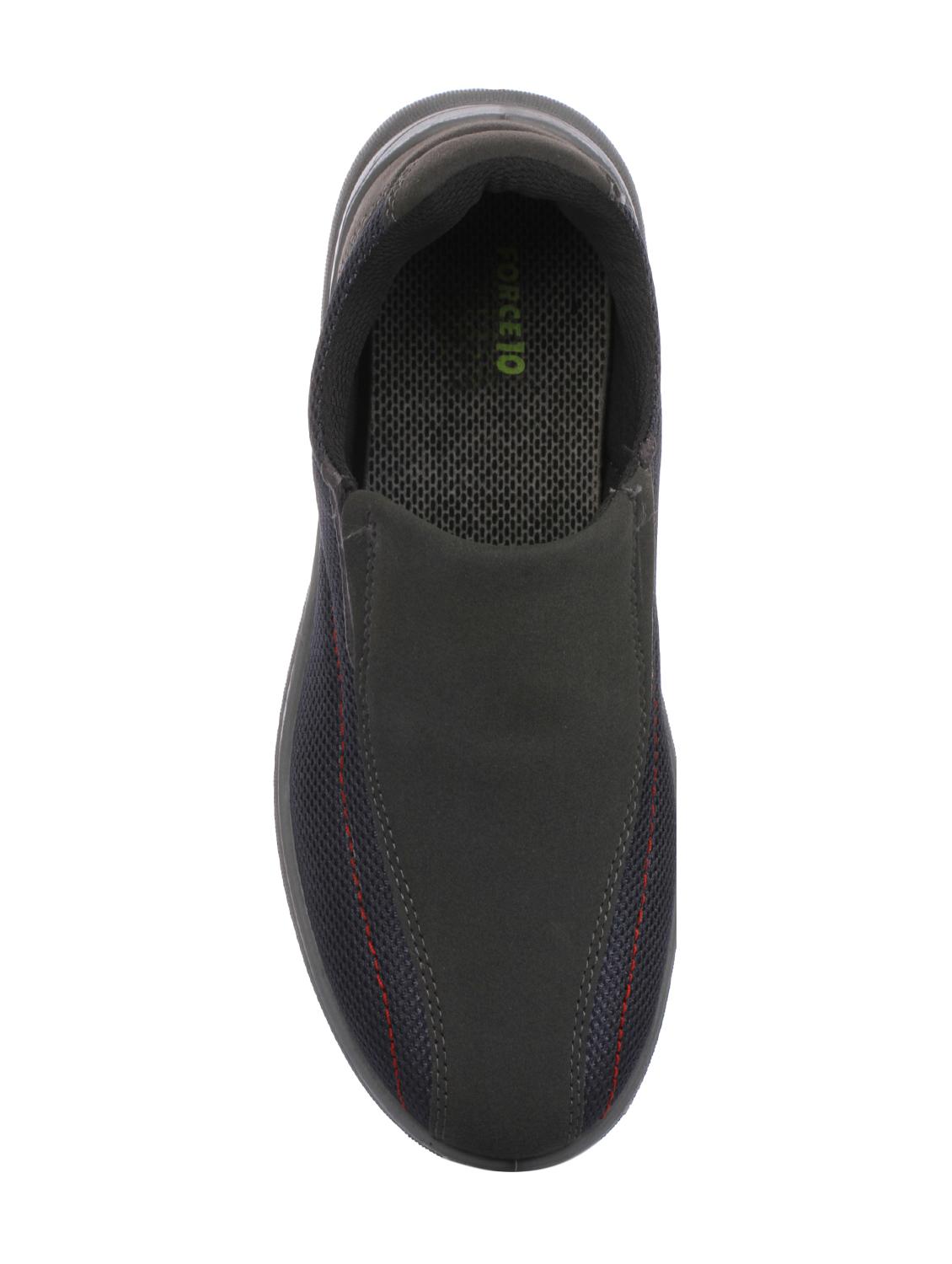 grey mesh slip on casual shoes - 16096694 - Zoom Image - 4