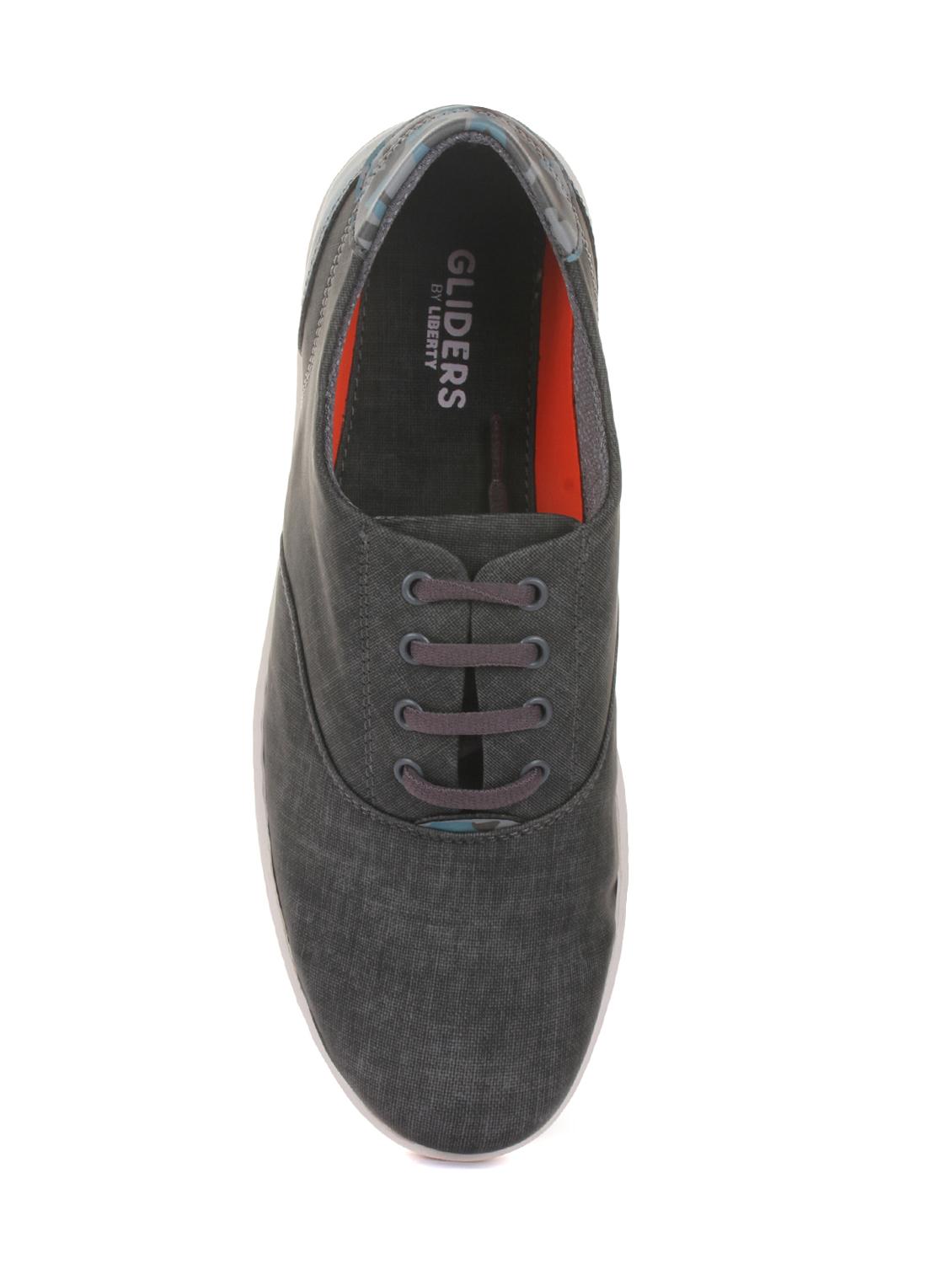 grey synthetic lace up sneakers - 16096737 - Zoom Image - 4