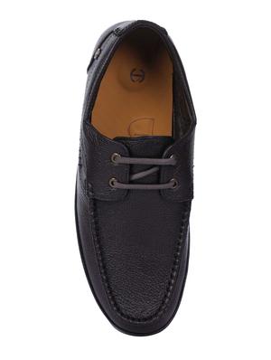brown leatherette lace up shoes - 16096809 - Standard Image - 4