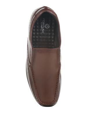 tan patent leather slip on loafers - 16096922 - Standard Image - 4