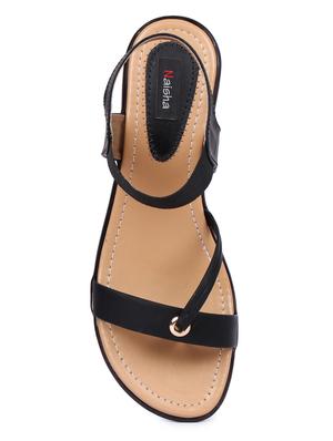 black back strap sandals - 16098517 - Standard Image - 4
