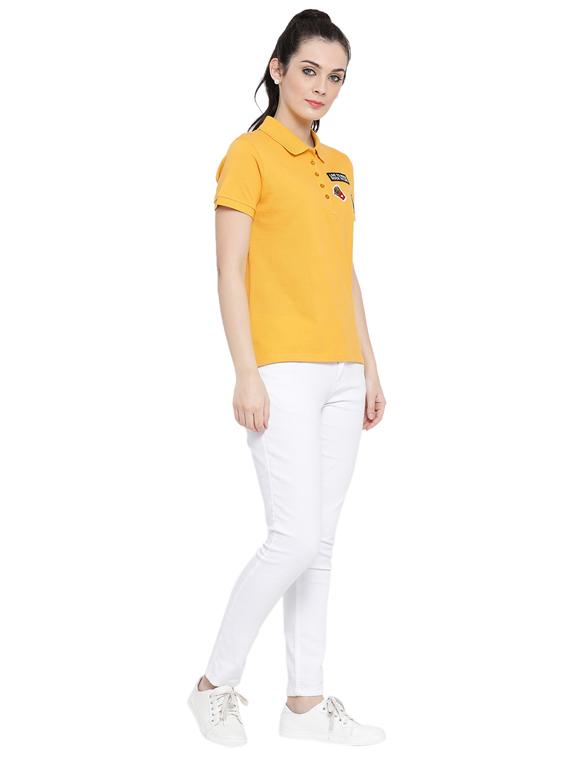 quirky patch polo neck tee - 16098966 - Zoom Image - 4