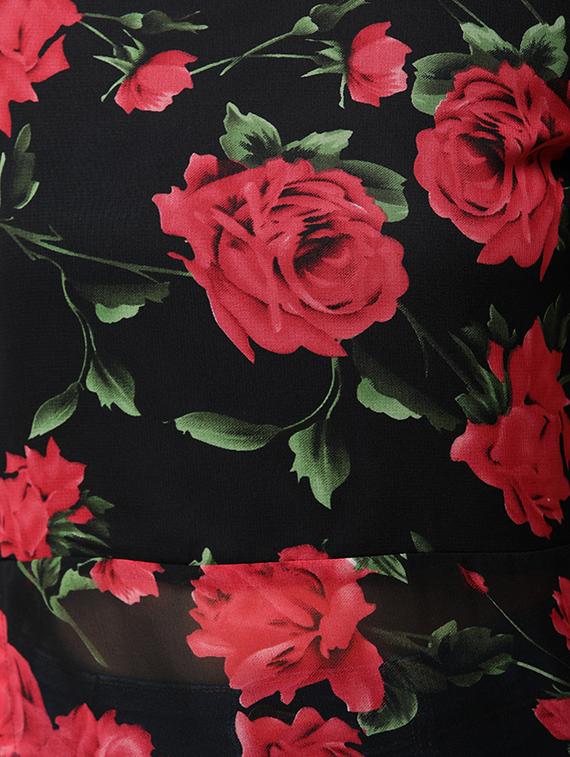 side slit floral tunic - 16100957 - Zoom Image - 4