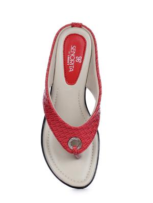 red toe separator sandals - 16103542 - Standard Image - 4