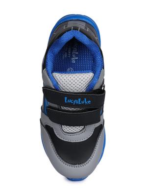 blue leatherette sports shoe - 16105157 - Standard Image - 4