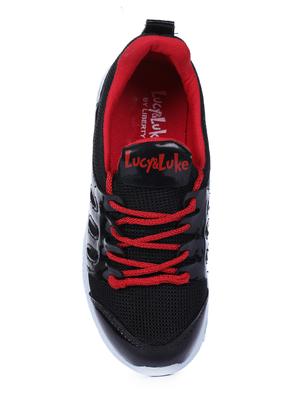 black leatherette sports shoe - 16105262 - Standard Image - 4