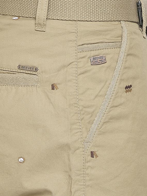 beige printed bermuda - 16105768 - Zoom Image - 4