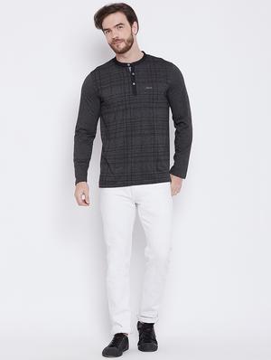 grey checkered pocket t-shirt - 16105872 - Standard Image - 4