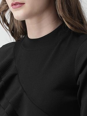 ruffle detail asymmetric tunic - 16106228 - Standard Image - 4