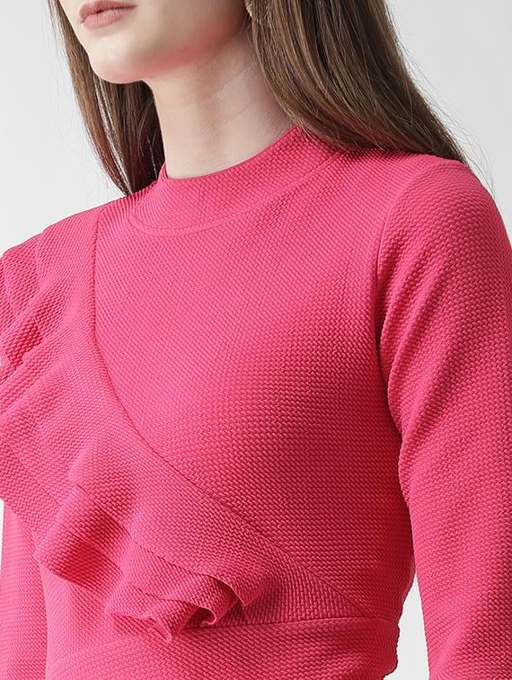 ruffle detail asymmetric tunic - 16106229 - Zoom Image - 4