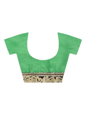 gold embroidered saree with blouse - 16106288 - Standard Image - 4