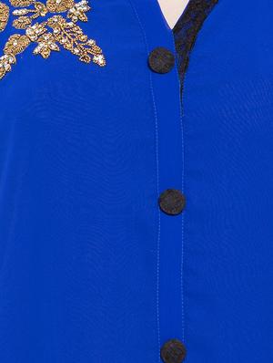 gold zardozi straight kurta - 16106455 - Standard Image - 4