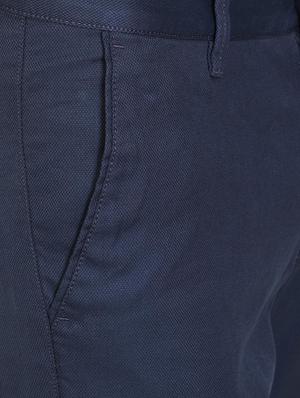 blue textured chinos - 16106841 - Standard Image - 4