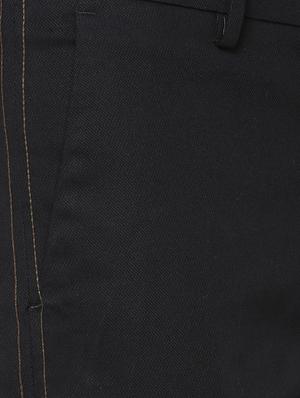 black solid chinos - 16106857 - Standard Image - 4