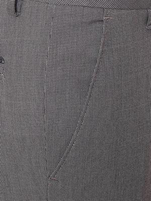 grey polyester blend flat front formal trouser - 16106896 - Standard Image - 4