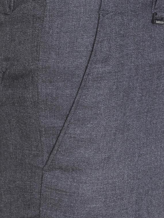 grey polyester blend flat front formal trouser - 16106902 - Zoom Image - 4