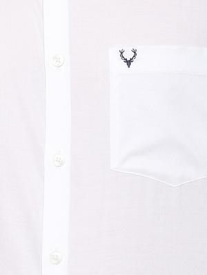white solid formal shirt - 16106946 - Standard Image - 4