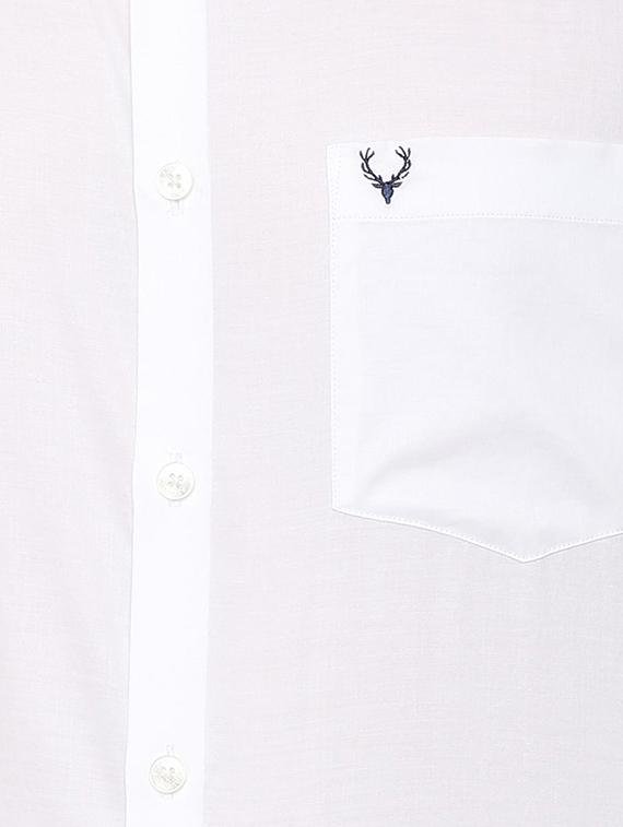 white solid formal shirt - 16106946 - Zoom Image - 4