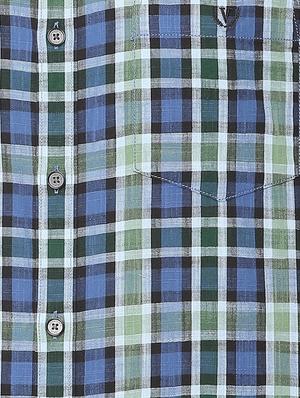 blue checkered casual shirt - 16106963 - Standard Image - 4