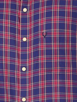 blue checkered casual shirt - 16107018 - Standard Image - 4