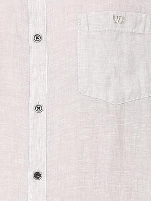 white linen casual shirt - 16107079 - Standard Image - 4