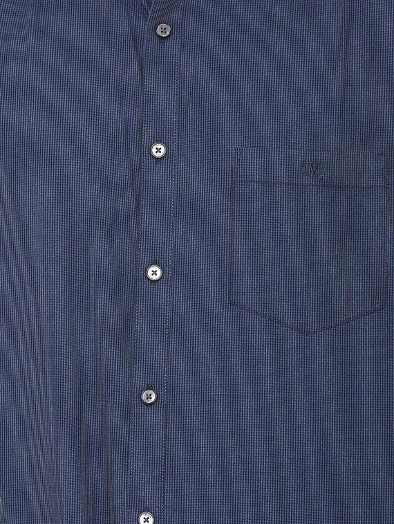 blue cotton casual shirt - 16107087 - Zoom Image - 4