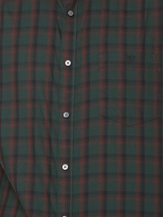 green checkered casual shirt - 16107090 - Zoom Image - 4