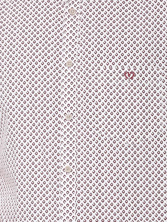 white printed casual shirt - 16107095 - Zoom Image - 4