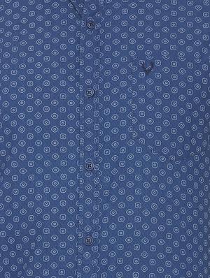blue printed casual shirt - 16107131 - Standard Image - 4