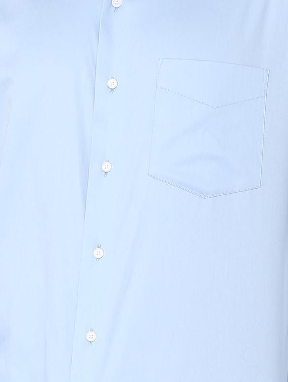 blue solid formal shirt - 16107145 - Zoom Image - 4