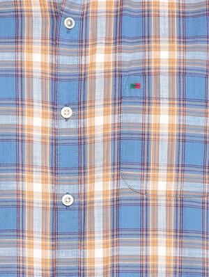 blue checkered casual shirt - 16107243 - Standard Image - 4