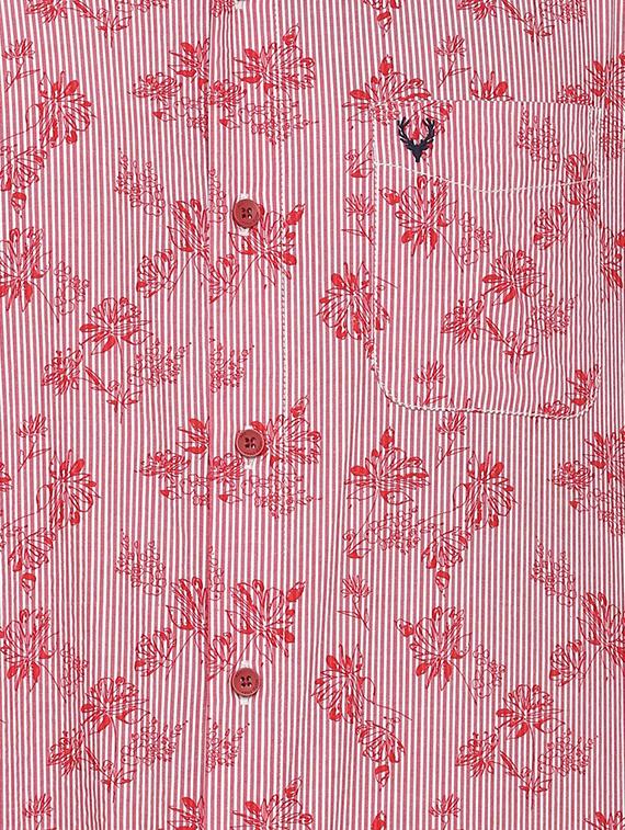 red printed casual shirt - 16107248 - Zoom Image - 4