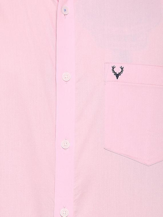 pink solid casual shirt - 16107281 - Zoom Image - 4