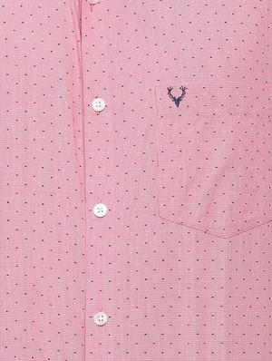 pink polka dots casual shirt - 16107334 - Standard Image - 4