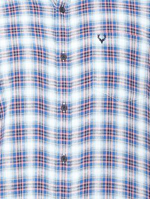 blue checkered casual shirt - 16107420 - Standard Image - 4