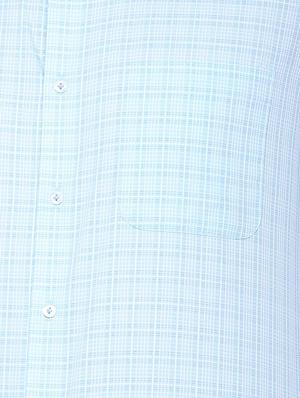 blue checkered formal shirt - 16107441 - Standard Image - 4