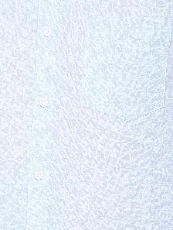 blue printed formal shirt - 16107445 - Zoom Image - 4