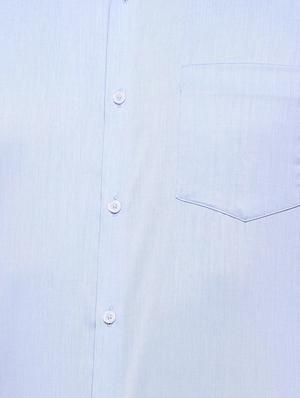 blue solid formal shirt - 16107462 - Standard Image - 4