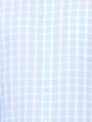 blue checkered formal shirt - 16107466 - Standard Image - 4
