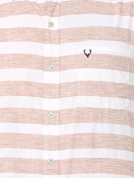 pink striped casual shirt - 16107501 - Zoom Image - 4