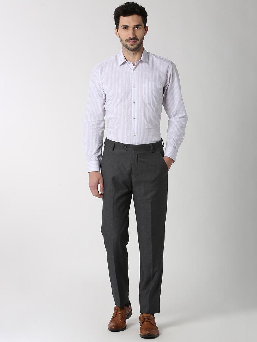 white striped formal shirt - 16107526 - Zoom Image - 4