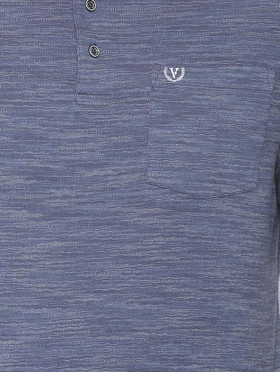 blue cotton polo t-shirt - 16107642 - Zoom Image - 4
