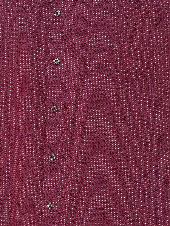 maroon printed formal shirt - 16107689 - Zoom Image - 4