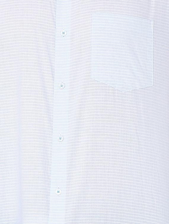 light blue striped formal shirt - 16107709 - Zoom Image - 4