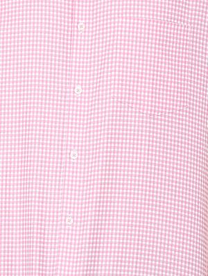 pink checkered formal shirt - 16107741 - Standard Image - 4