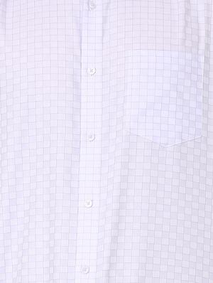 white checkered formal shirt - 16107747 - Standard Image - 4