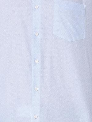 light blue printed formal shirt - 16107760 - Standard Image - 4