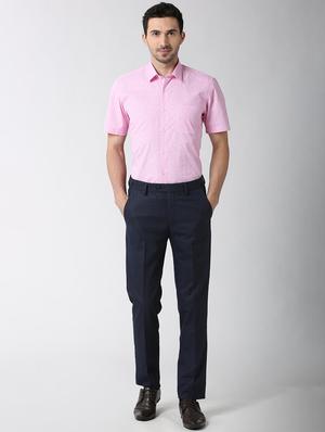 pink printed formal shirt - 16107779 - Standard Image - 4