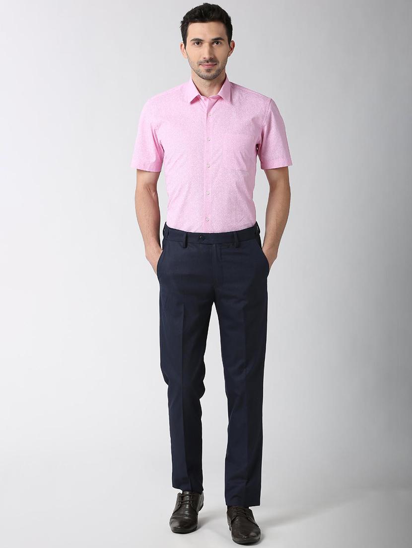 pink printed formal shirt - 16107779 - Zoom Image - 4